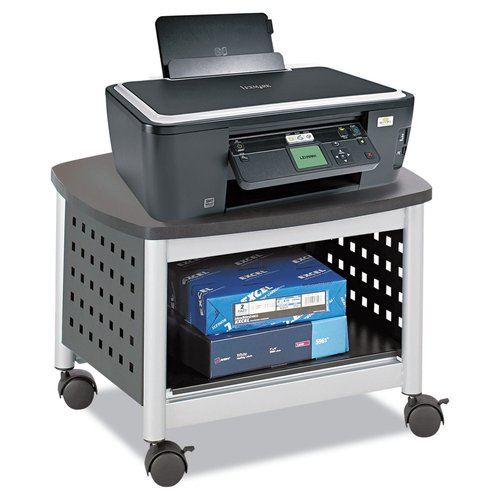 Safco Underdesk Multi Functional Stand - 1855BL, Powder Coated Steel, Swivel Wheels, Holds 100 lb - Home Orginization Solutions
