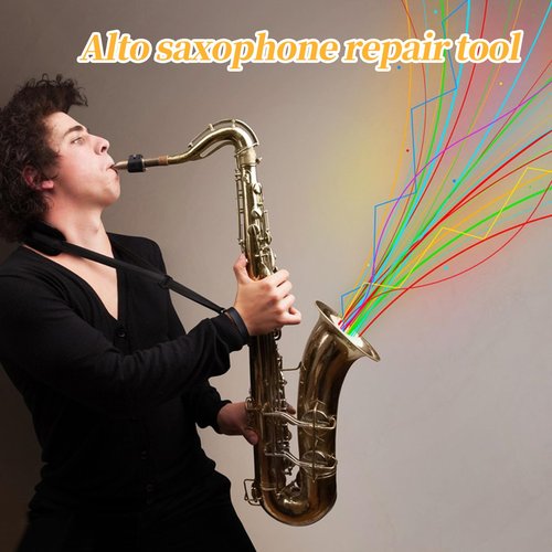 Alto Saxophone Repair Kit,118 Pcs Alto Saxophone Repair Parts Replacement Tools set,Woodwind Musical Instrument Maintenance Replacement Accessories