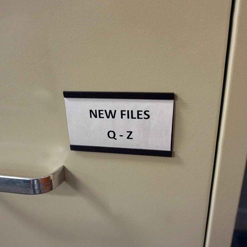 Master Magnetics Flexible Magnet Data Card Holder - 0.125" Thick, 1.75" Height, 50' Length, 1 Roll, ZGNRE40BX