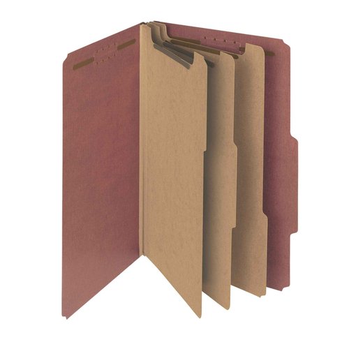 Smead 100% Recycled Pressboard Classification File Folder, 10 per Box & Pressboard Classification File Folder