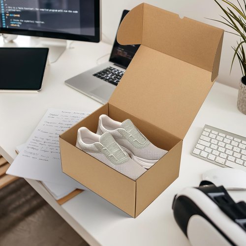 RLAVBL Shipping Boxes - 12x9x6 Brown Corrugated Cardboard Mailer Set of 15 for Packing & Mailing