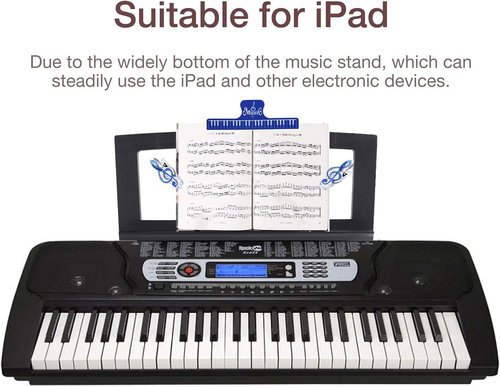 Coupount Music Stand for Sheet Music, Compatible with Yamaha Music Sheet Stand Fit for Multiple Keyboard Models, Stable And Durable, Keyboard Sheet Music Stand