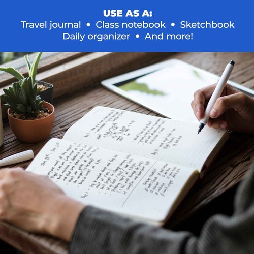 Gifts by Design Set of 10 Journal Notebooks for Women & Men – 80 Pages, Blue – Composition Notebook for Journaling, Writing, Work, Travel, College – Make Custom Designs for Events & Promotions