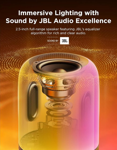 Govee Table Lamp 2 Pro - Smart Cordless Lamp with JBL Speaker | Music-Light Sync & 100+ Scene Modes