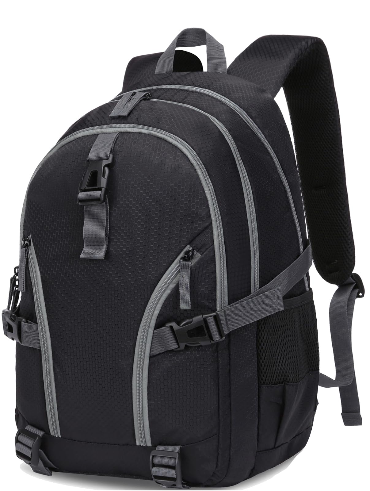 BLUEFAIRY High School Backpack for Girls Boys Middle School Bookbag for Kids Back to School Bag for College with Large Compartment Casual Daypack Mochilas para Niñas Adolescentes 18" Black