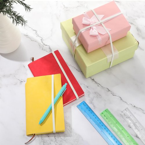 Nuanchu 220 Pcs Rubber Bands 5.9" x 0.24" Size #69 Large White Multipurpose Rubber bands Big Heavy Duty Elastic Band for Office Home Supplies File Folders Litter Box