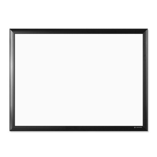 U Brands Magnetic Dry Erase Board White Board, 24" x 18" Inches, Black Aluminum Frame (2894U00-01)