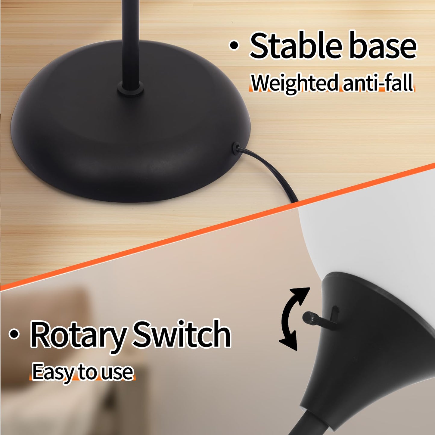 GDRKNP Floor Lamps for Living Room with Remote Control, Stepless Brightness Adjustable and 2700K-6500K Color Temperature, Adjustable Standing Lamp, Tall Standing Lamp for Bedroom Living Room Office