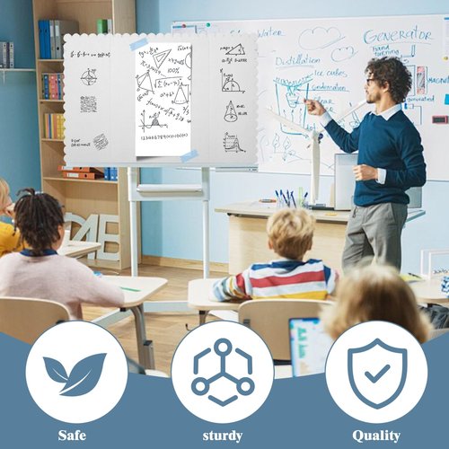 bimiti 24 Pcs Foldable Presentation Boards,24x36 Inch Tri-Fold Poster Display Boards with A4 Colored Cardboard for Business Exhibits,School Projects and Photo Displays