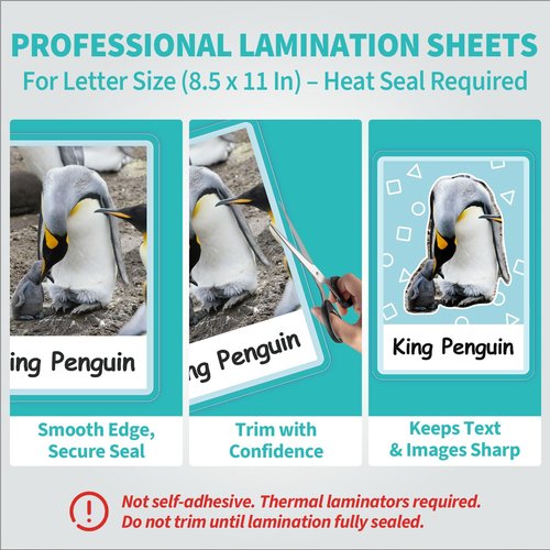 Binditek 50 Pack 10 Mil Thermal Laminating Pouches, 9x11.5 Inches Laminating Sheets, for Letter Size, Ultra Clear, Glossy, Hold 8.5x11 Inches, Heat Seal, School Office Supplies
