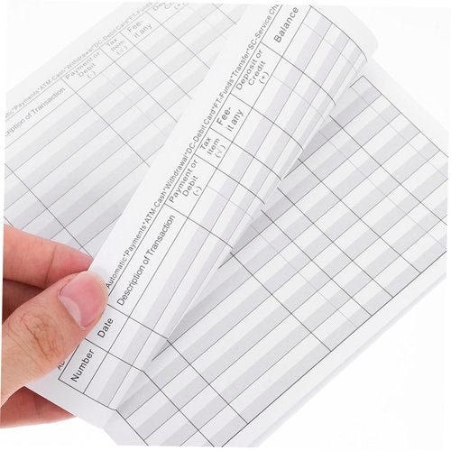 TOGEVAL Check Register Financial Notebook Large Print Checkbook Ledger for Efficient Currency Management Budget Tracking User Friendly Design for Personal Finances