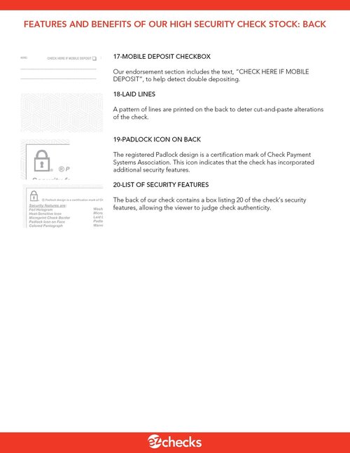 EZ Checks 3 Checks Per Page Hologram High Security Laser Check Stock | 150 Sheets/450 Checks | Blue/Maroon