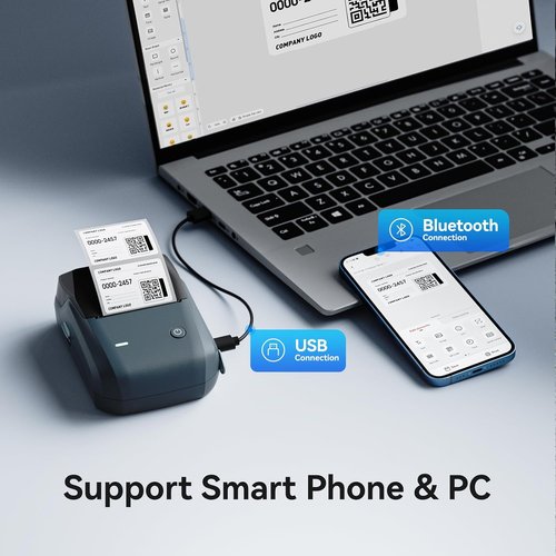 NIIMBOT B1 Label Maker - Portable 2-Inch Thermal Printer for Home, School & Business | Dark Blue