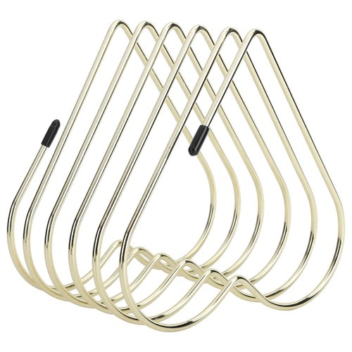 Estink Desk Book Storage Rack, 5 Slot Heart Shaped Book Shelf Telescopic Files Folder Stand Office File Organizer Bookshelf Decor Craft Supplies for Office Home Desk Decoration (Gold)