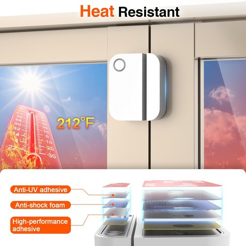 Adhesive Replacement for Ring Alarm Contact Sensor (2nd Gen): 3M VHB Double Sided Sticky Strips (6 Sensors Pads & 6 Magnet Pads) - Mounting Tape Sticker Pre-Cut for Ring Door & Window Security System