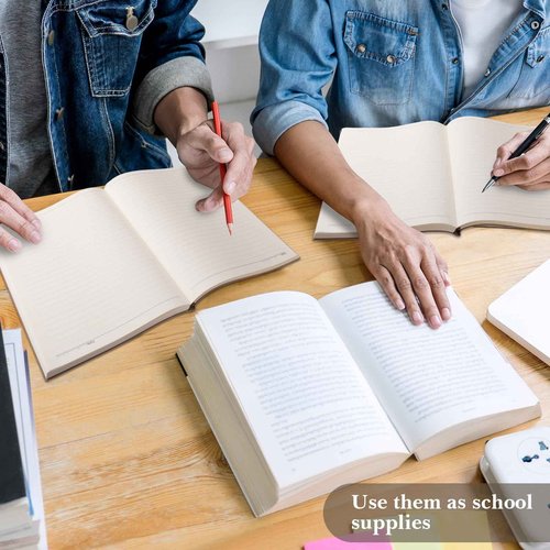 SATINIOR 5 Pack A4 Notebooks Large Journal 360 Pages Leather Softcover Hardcover Notebooks Thick Paper Lined Notepad for Office School Business Note Taking Writing, 8.5'' x 11''(Gray)