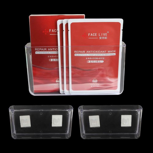 3 Pack Plastic Wall Folders, Acrylic Single Pocket Wall Mount File Holder, Clear Hanging Wall File Organizer for Office Home, 8.8” x 2.5” x 4.3”