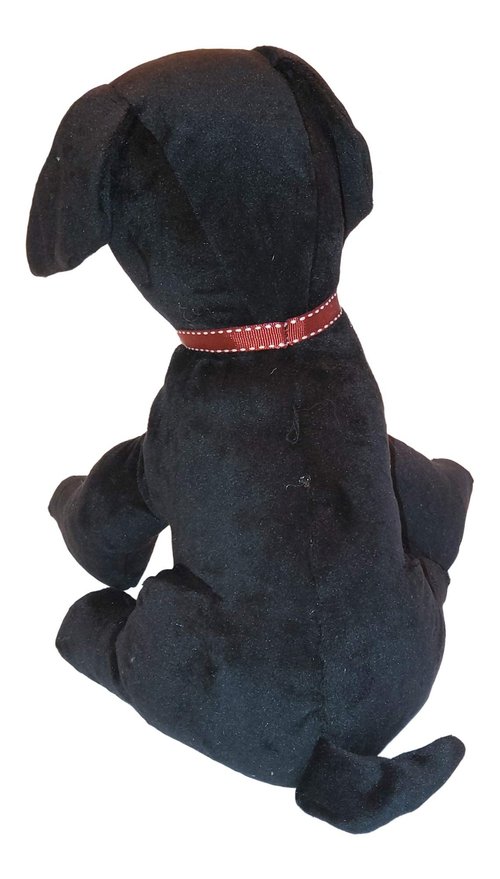 Samuel Lamont/Celtic Weavers, Black Puppy Dog with Collar Weighted Door Stop