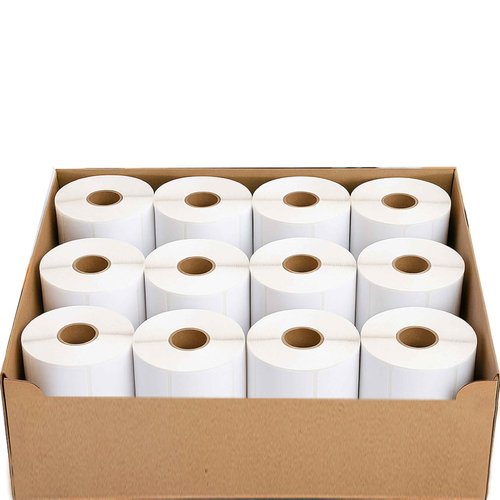 Aquos Torrey Printing Scale Label TR-8010 Blank UPC Standard Label for LSQ-40L Scale | 700 Labels Per Roll | Thermal White Label Rolls | 12 Rolls