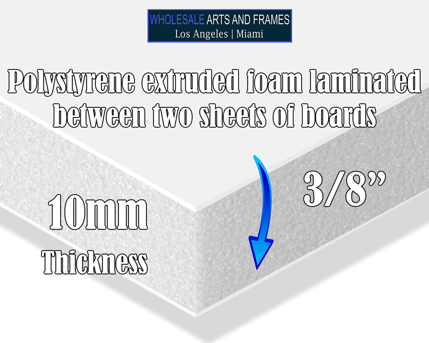 Foam Board 24x30 10PK 3/8 Thick Rigid Foam Core Boards, Foam Poster Board White Foamboard 24x30 Large Acid Free Foamcore Sheets, Polystyrene Foamboard Large Foamcore Backing for Backdrop, Display