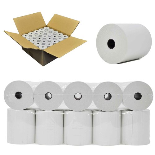 CASH REGISTER PAPER FOR STAR SP700 3" x 150' BOND (50 NON-THERMAL) POS KITCHEN PRINTER PAPER - 50 GSM NEW POS RECEIPT ROLLS FOR TMU200 SRP275