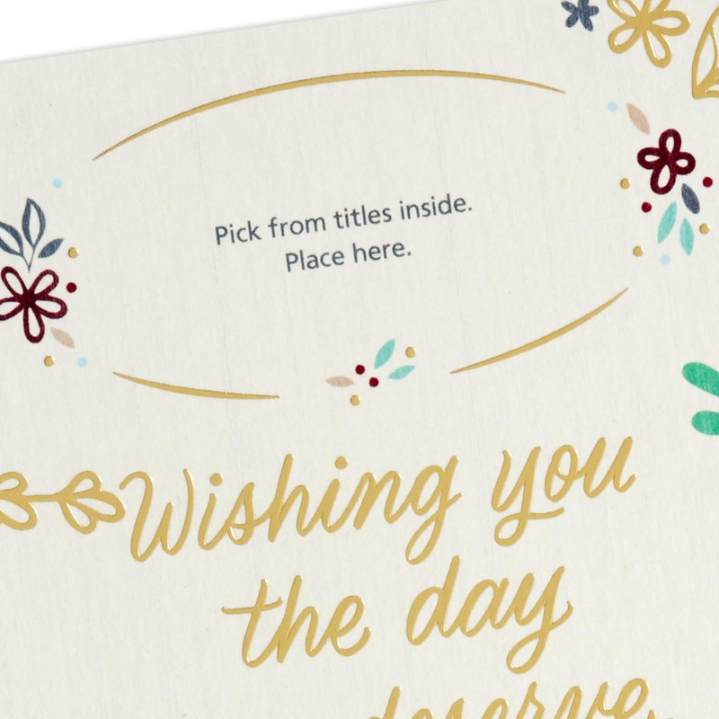 Hallmark Mother's Day Card for Grandmother, Nana, Mimi, Abuela (Personalized Stickers)