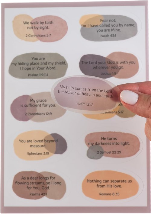 DiverseBee Motivational Bible Verse Stickers - 80 Inspirational Christian Stickers for Water Bottles & Journals