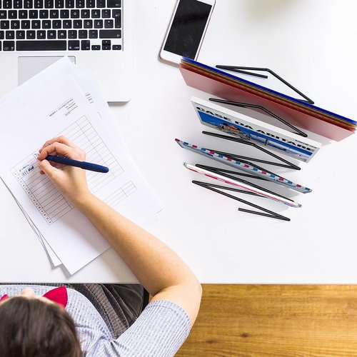 2 Sets Triangle File Folder Rack,7 Sections File Holder,File Storage Sorter/Stand,Desktop File Organizer,Wire Organizer Rack,Magazine/Paper Folder Holder,Letter/Legal, Anti-Scratch/Rusty