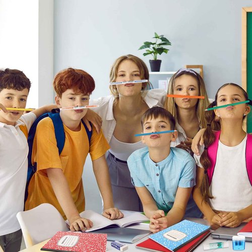 Gilprop 4 Set 2025 School Supplies Kit, 47 Pcs Per Set Back to School Supplies Primary Middle College Bundle Essential Stuff Bulk Pen Notebook Stationery for Kid Student Girl Teen Classroom Boy