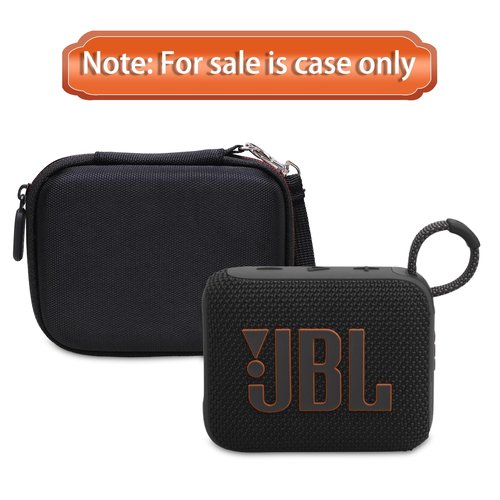 LTGEM Case Compatible with JBL Go 4 and JBL Go 3 and JBL Go 3 Eco Ultra-Portable Waterproof Speaker, Black