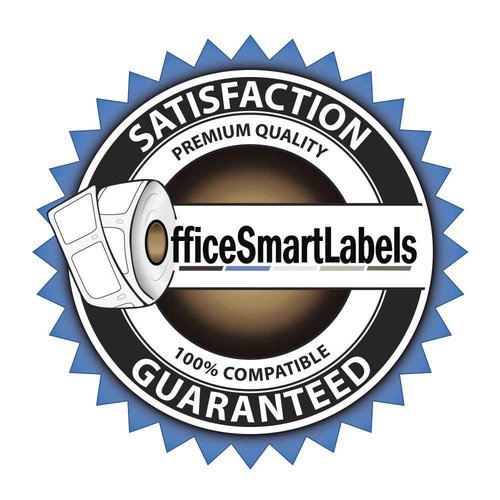 OfficeSmartLabels 1-1/8 x 3-1/2 inch Removable Address Labels, Compatible with 30252 (12 Rolls / 350 Labels Per Roll)
