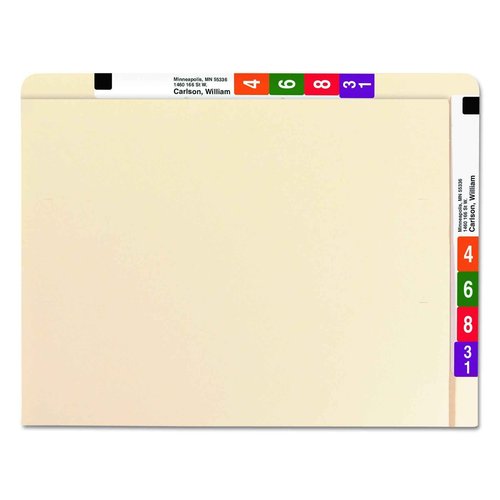 Smead Conversion File Folder Top and End Tab, Letter Size, Manila, 100 per Box (24190)