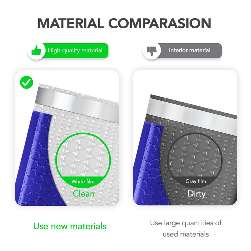 Fuxury 500 Pack Royal Blue Bubble Mailers 6x10 Inch, Small Bubble Shipping Envelopes#0 Thick Bubble Padded Mailer Strong Adhesion Padded Envelopes for Mailing Jewelry,Makeup