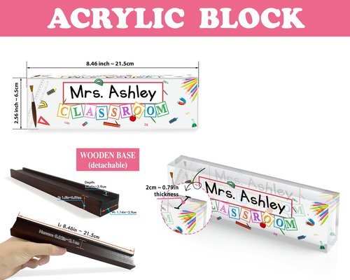 Personalized Laboratory Desk Sign, Floral Chemistry Lab Scientist Gift, Science Teacher Desk Name Plates for Classroom, Chemistry Gift for Biology Teacher, Desks Decoration, Appreciation
