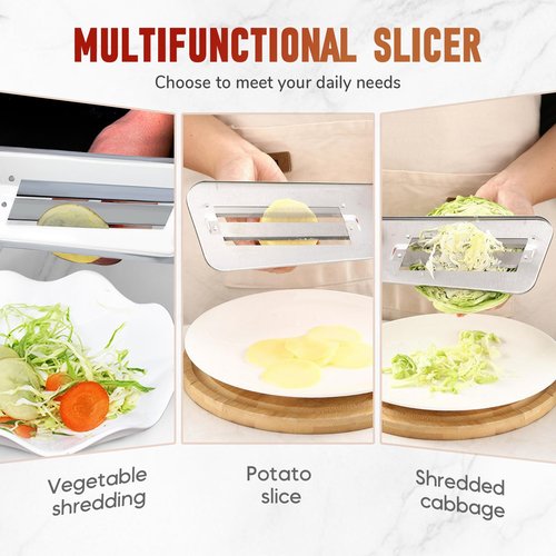Stainless Steel Shredder Knife, 2025 New Cabbage Shredder for Coleslaw, Double-layer Lettuce Shredders Vegetable Cutter Cabbages Slicer for Potatoes Onions Cucumbers Kitchen Gadgets 1Pcs