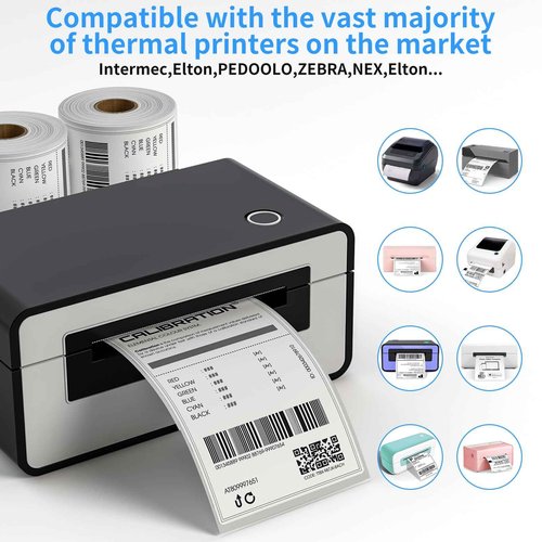 Thermal Label Roll,Shipping Label 4x6,NefLaca Mailing Paper,Printer Paper 4"x6",Compatible with Rollo, Zebra, MUNBYN Thermal Printer,250 per Roll,20 Rolls,5000 Labels