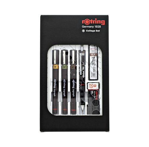 ROtring Isograph Technical Drawing Pen Set 3-Pen College Set (0.2–0.5-mm)