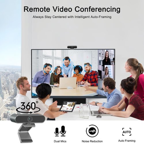 LINGHUFOX 75" Smart Board, 4K Touch Screen Interactive Whiteboard with Windows 11 Pro & Android 12.0, All-in-One Computer with AI Camera and Movable Stand for Classroom and Office