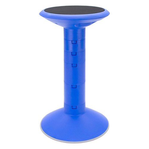 Storex Active Tilt Stool – Ergonomic Seating for Flexible Office Space and Standing Desks, Adjustable 12-24 Inch Height, Blue (00321A01C)