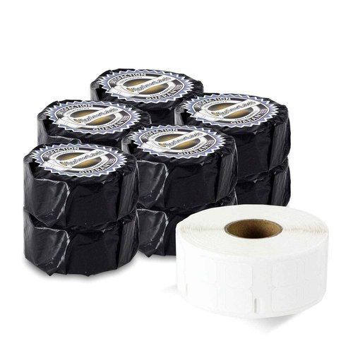 OfficeSmartLabels 1/2 x 1/2 inch, Self-Adhesive White 4-Up Multipurpose Labels, Compatible with 30335 (10 Rolls / 3000 Labels Per Roll)