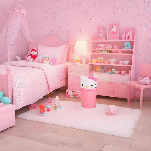 NBHUZEHUA 2.6 Gallon Unicorn Cute Kids Room Trash Can Bedroom Girls Dorm Bathroom Nursery Home Office Small Waste Basket Garbage Cans Trash Bin Dustbin
