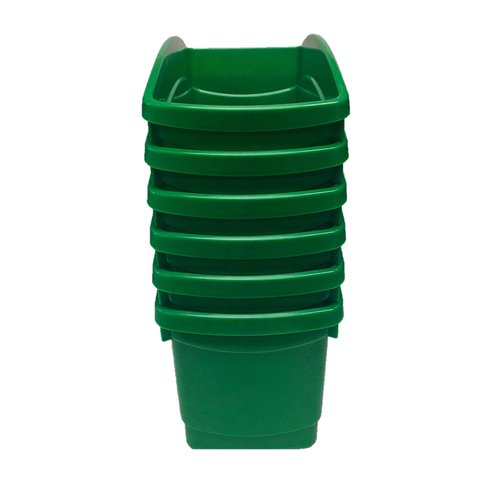 S&S Worldwide Book Bins Set, 10-1/2" Length, 4" Width, Green, Pack of 6