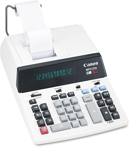 Canon MP21DX Color Printing Calculator - Compact Design with Easy-to-Read Display