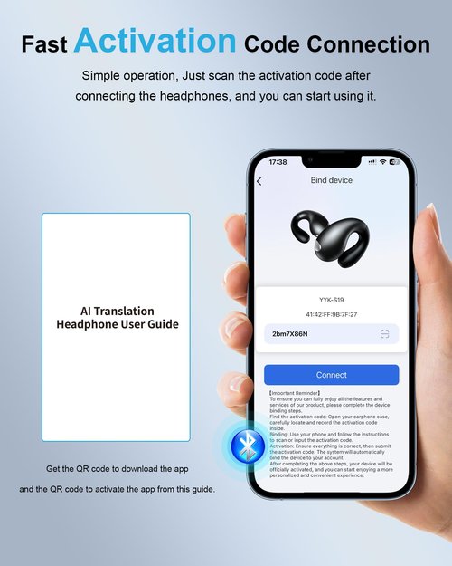 AI Translation Earbuds Real Time - 144 Languages & Accents Audifonos Traductores Inglés Español, 3 in 1 Wireless Language Device Translator Earbuds for Business Learning Travel,Classic Black