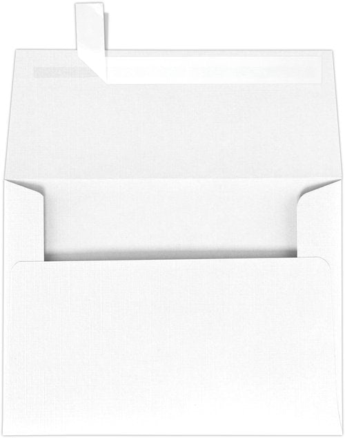 A7 Invitation Envelopes (5 1/4 x 7 1/4) - White Linen (250 Qty.)