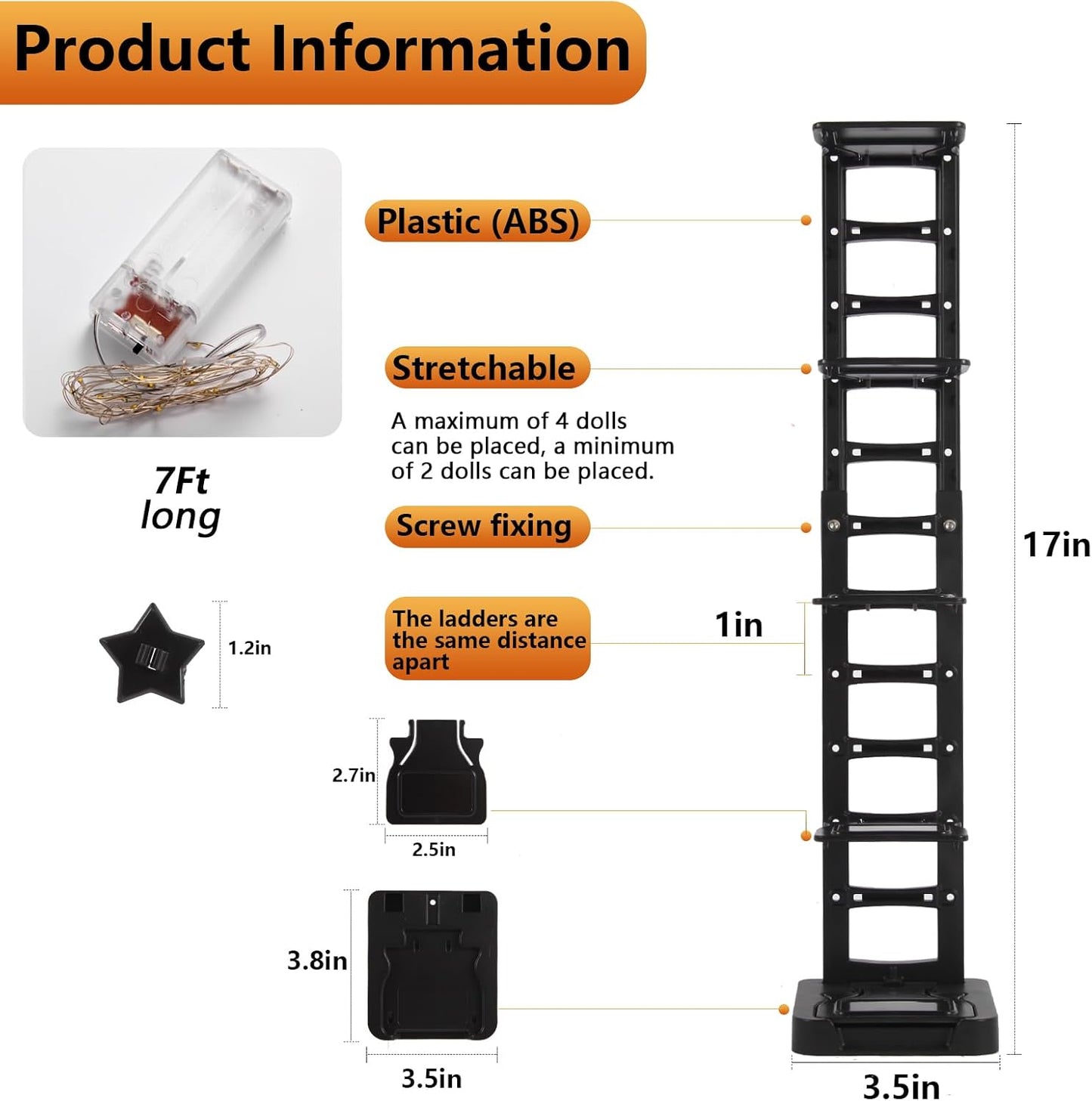 YODAR Display Shelf Organizer - 3 Tier Risers for Funko Pop Figures | Stylish Home Decor