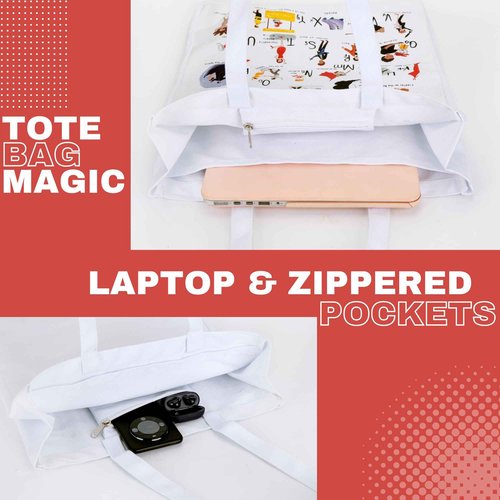 UTOPISH Ultimate Broadway Fan Bundle - Show-Bill Binder & Broadway Alphabet Tote and Cosmetic Bags Set