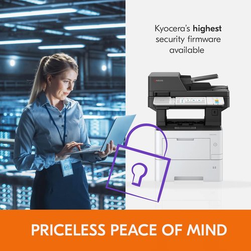 Kyocera ECOSYS MA4500ix Multifunctional Monochrome Laser Printer - 47 ppm, 1200 dpi, 7" Touchscreen