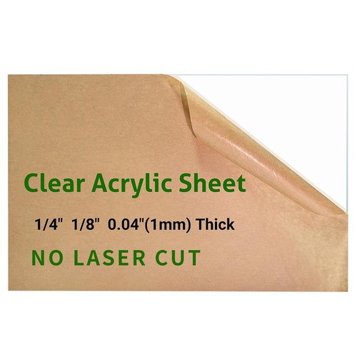 Clear Acrylic Sheet by [Brand Name] - 24 x 36” | 1/4” Thick for Craft Projects, Signs & DIY