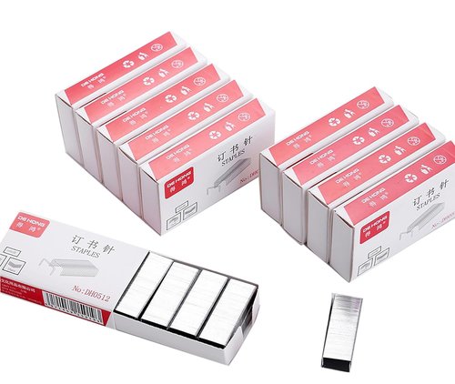 Skiennix 12# Staples - 10,000 Pcs Stainless Steel for Office, School & Home | 0.4" x 0.2" Size